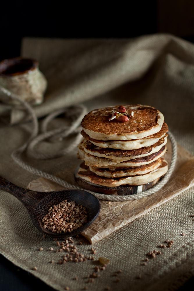 Frittelle di grano saraceno con cocco