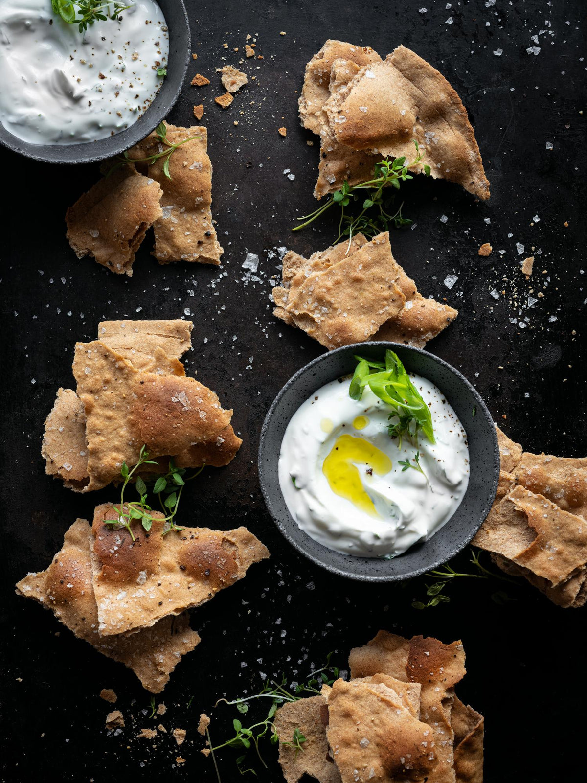Crackers con quattro ingredienti