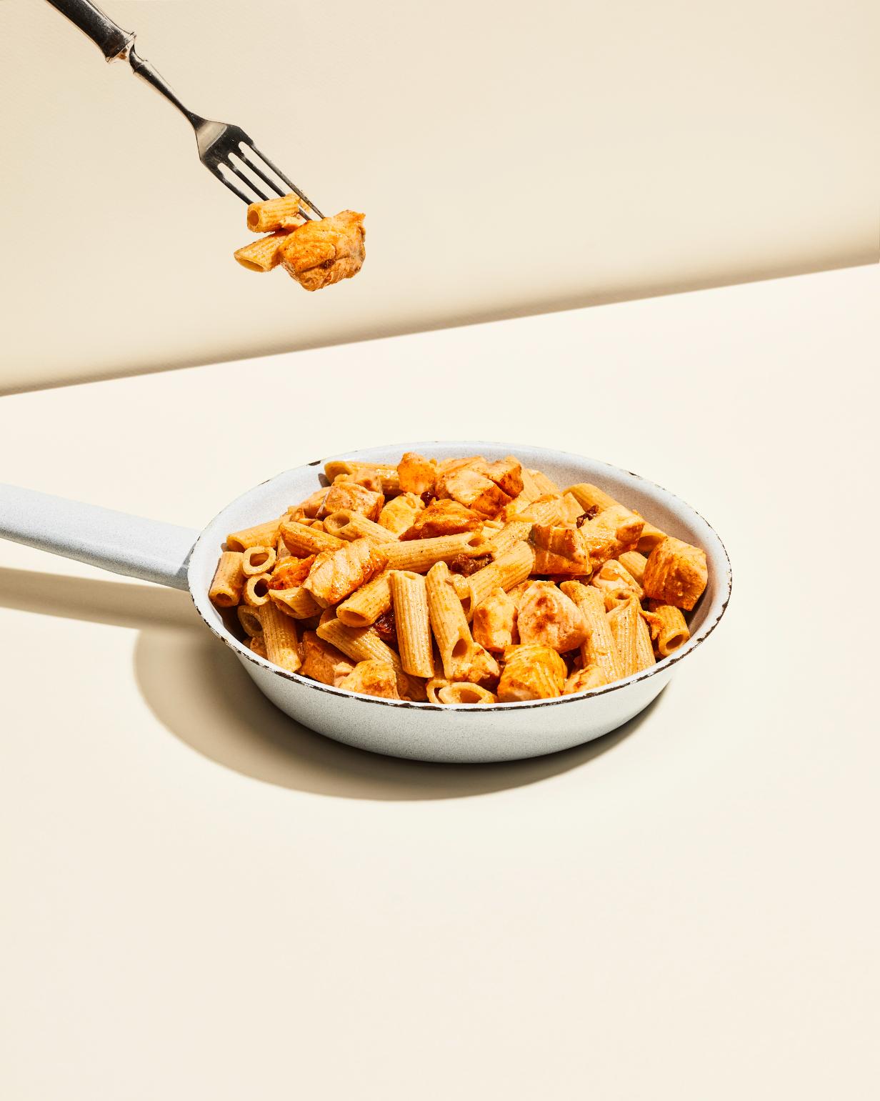 Pasta cremosa con salmone