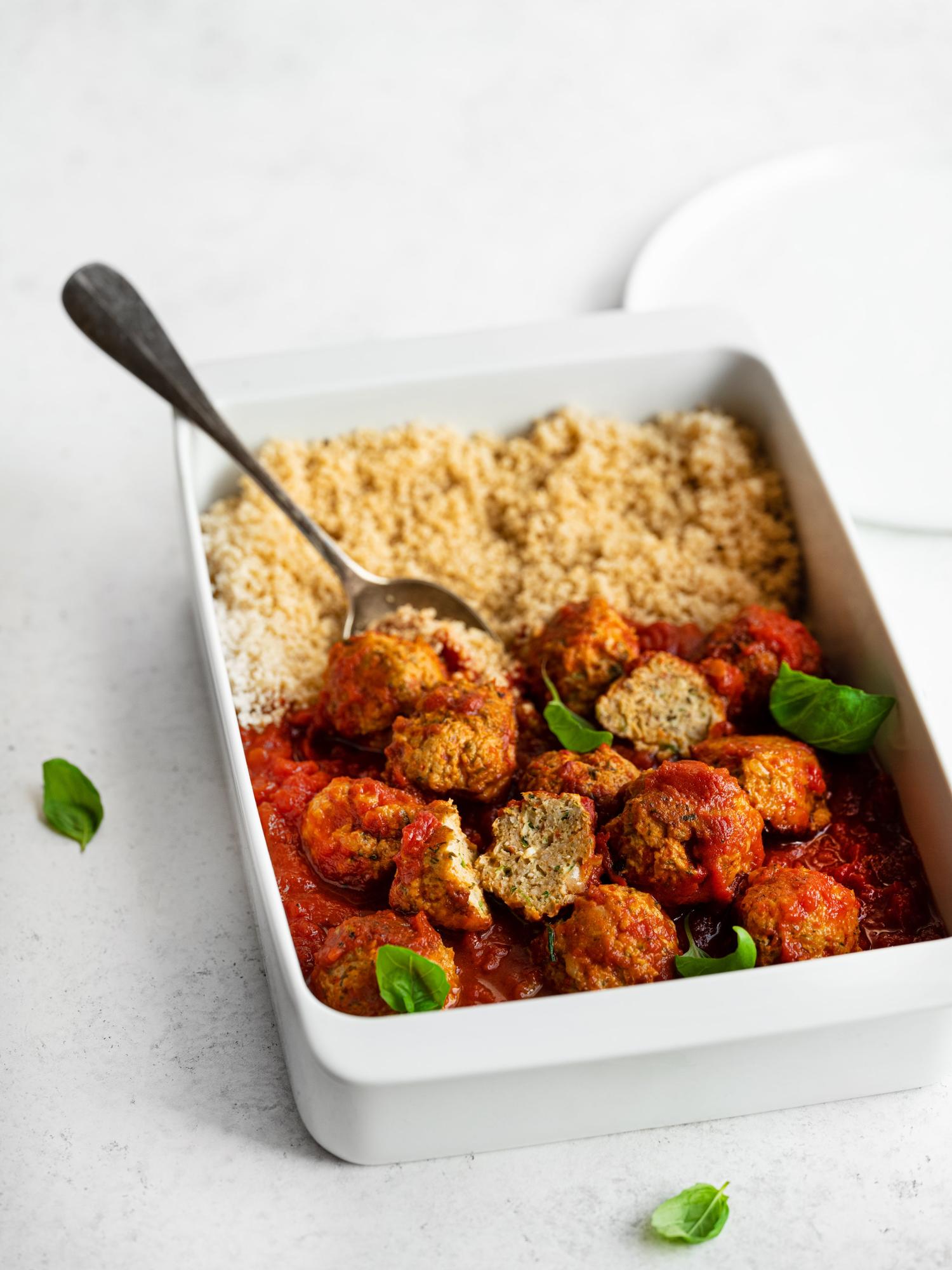 Polpette di tacchino con cuscus