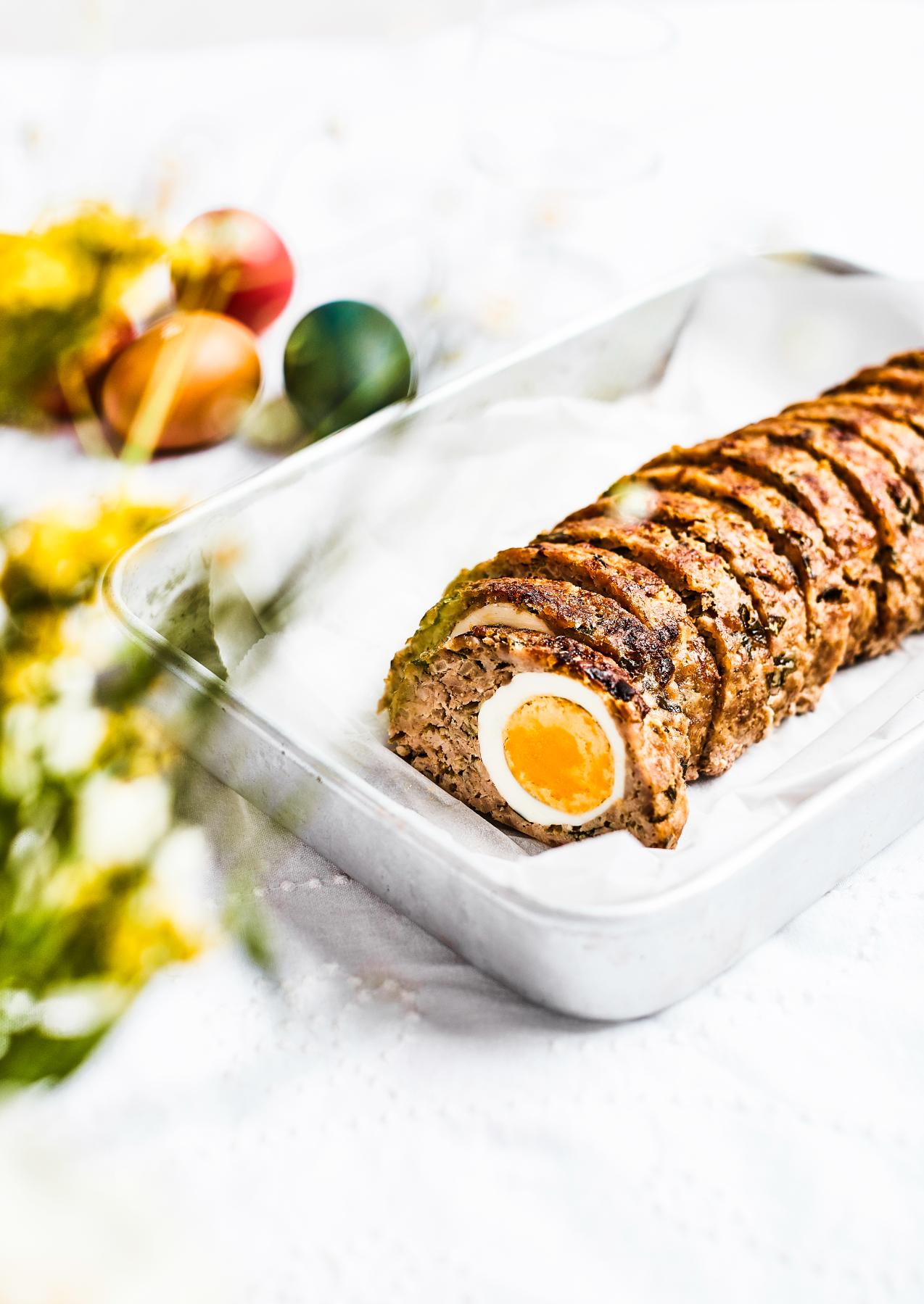 Polpettone di tacchino con uova