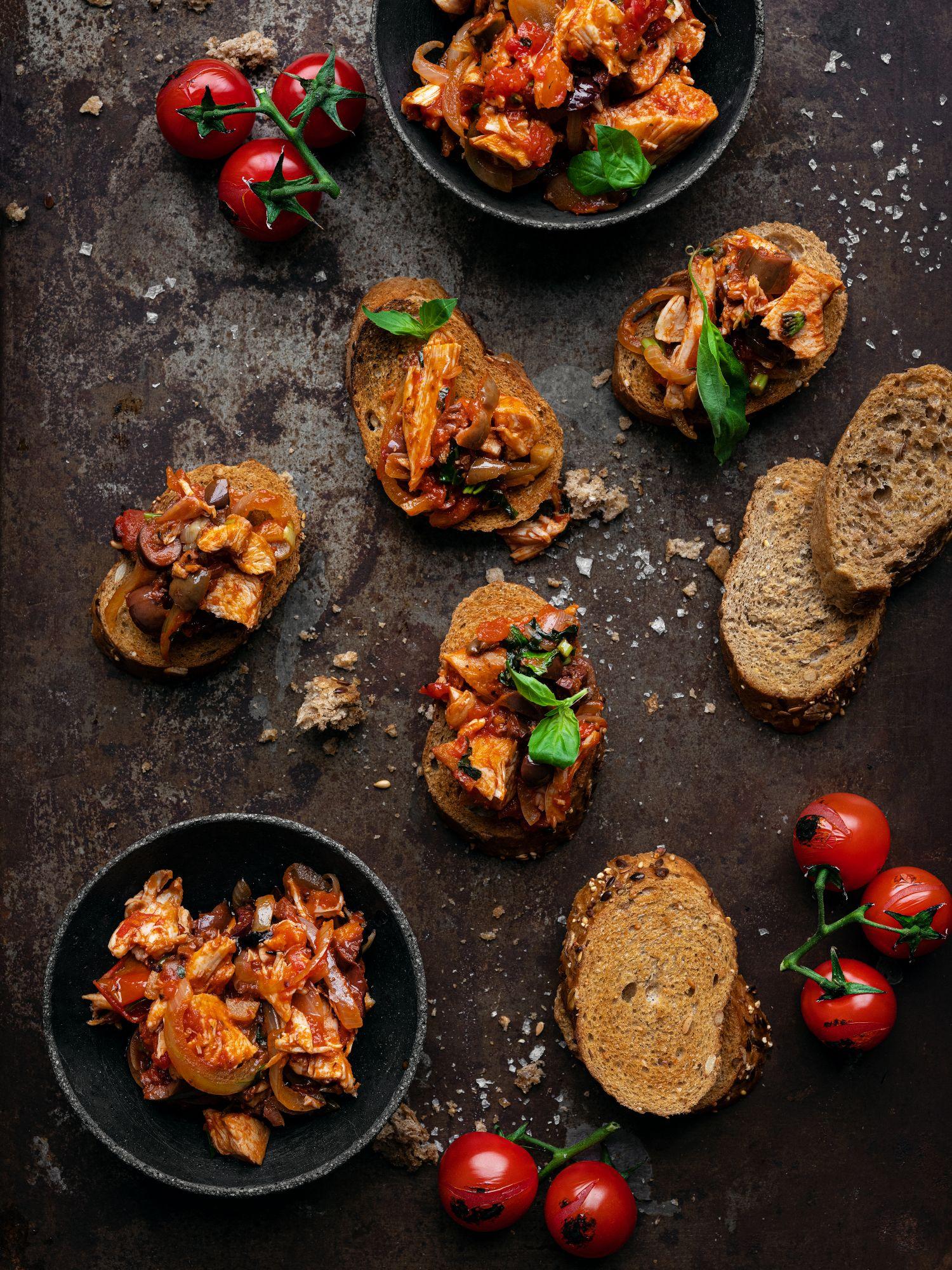Bruschetta al pollo