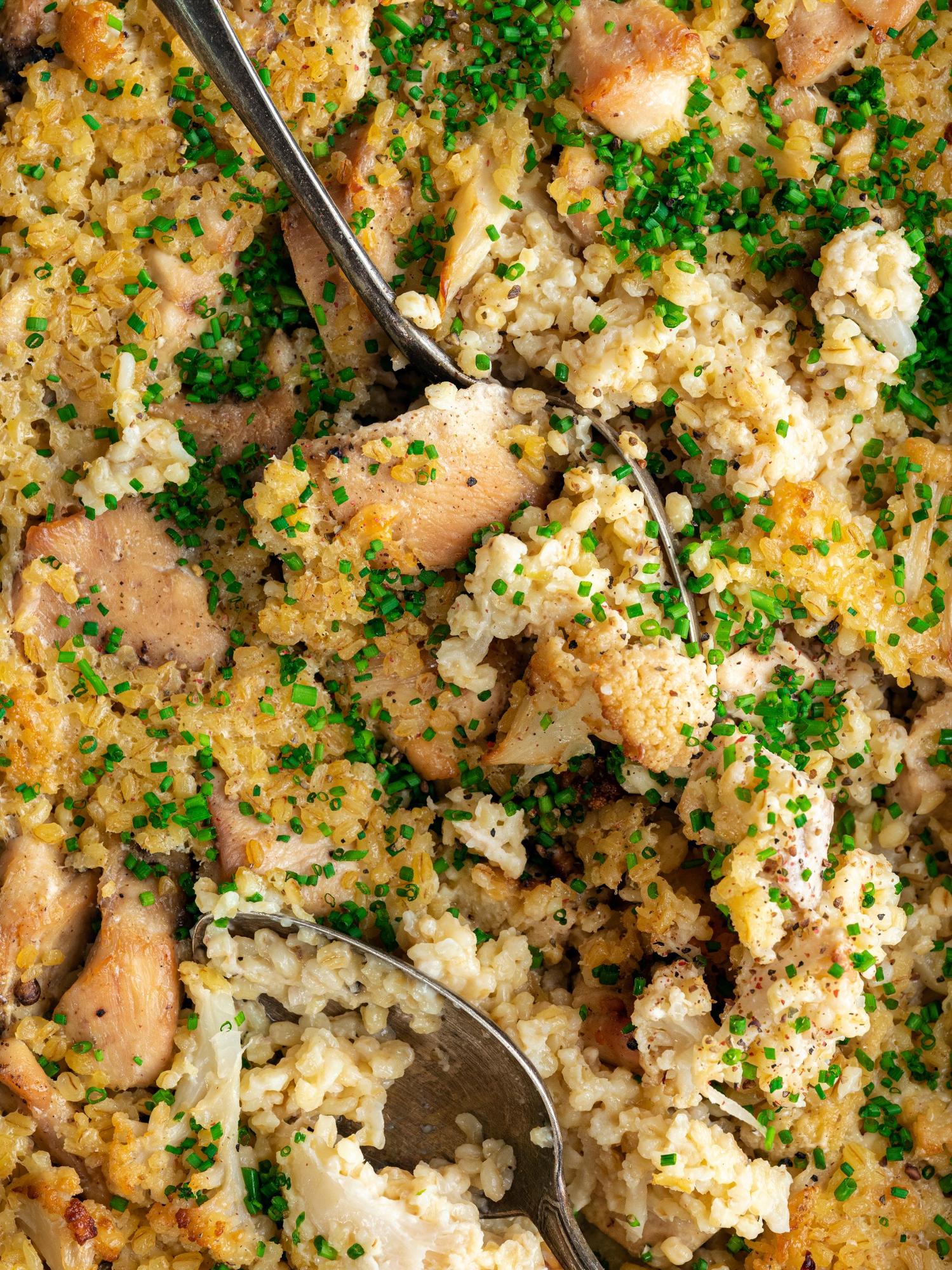 Casserole di pollo con cavolfiore