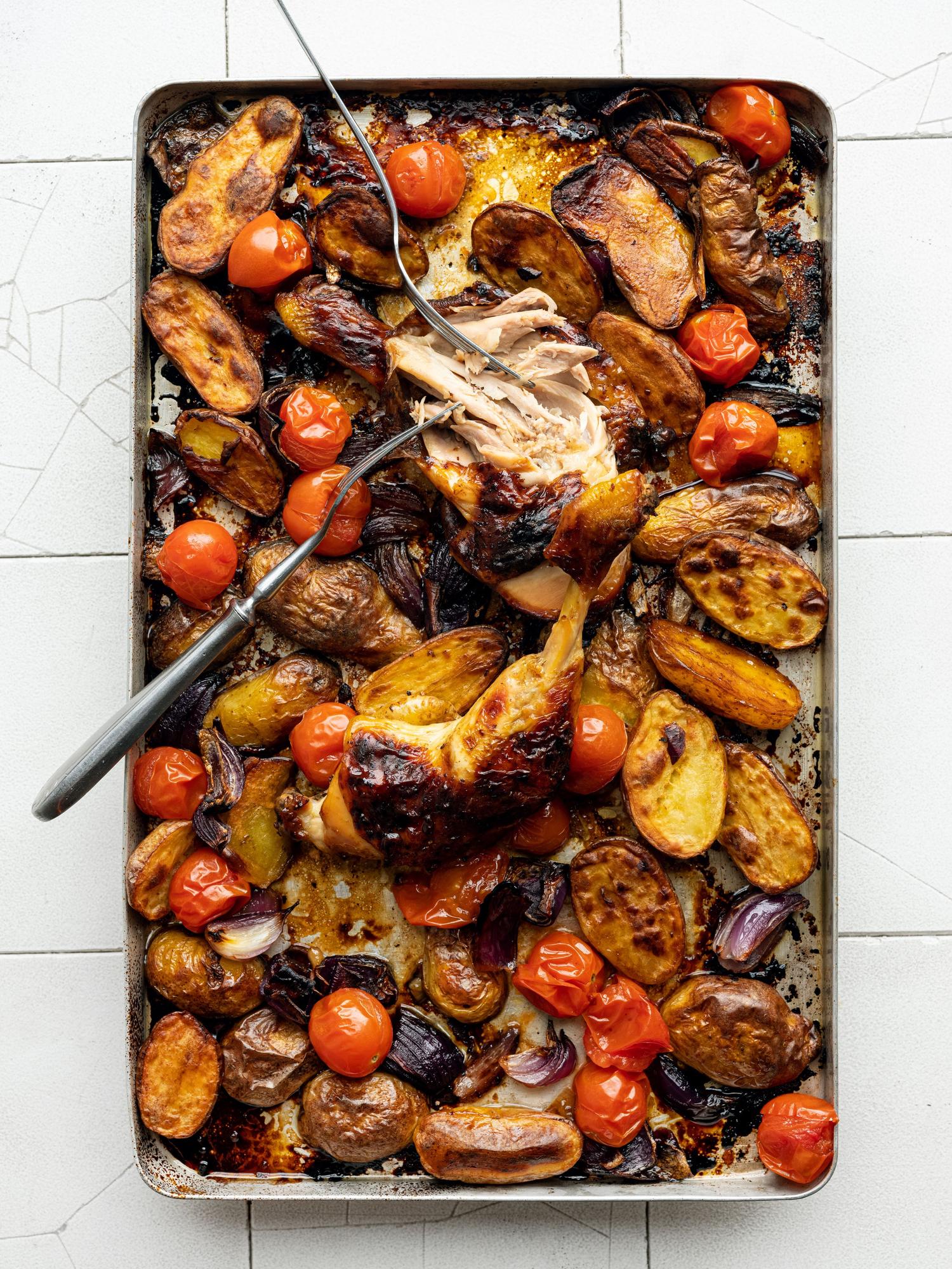 Pollo al forno con aceto balsamico