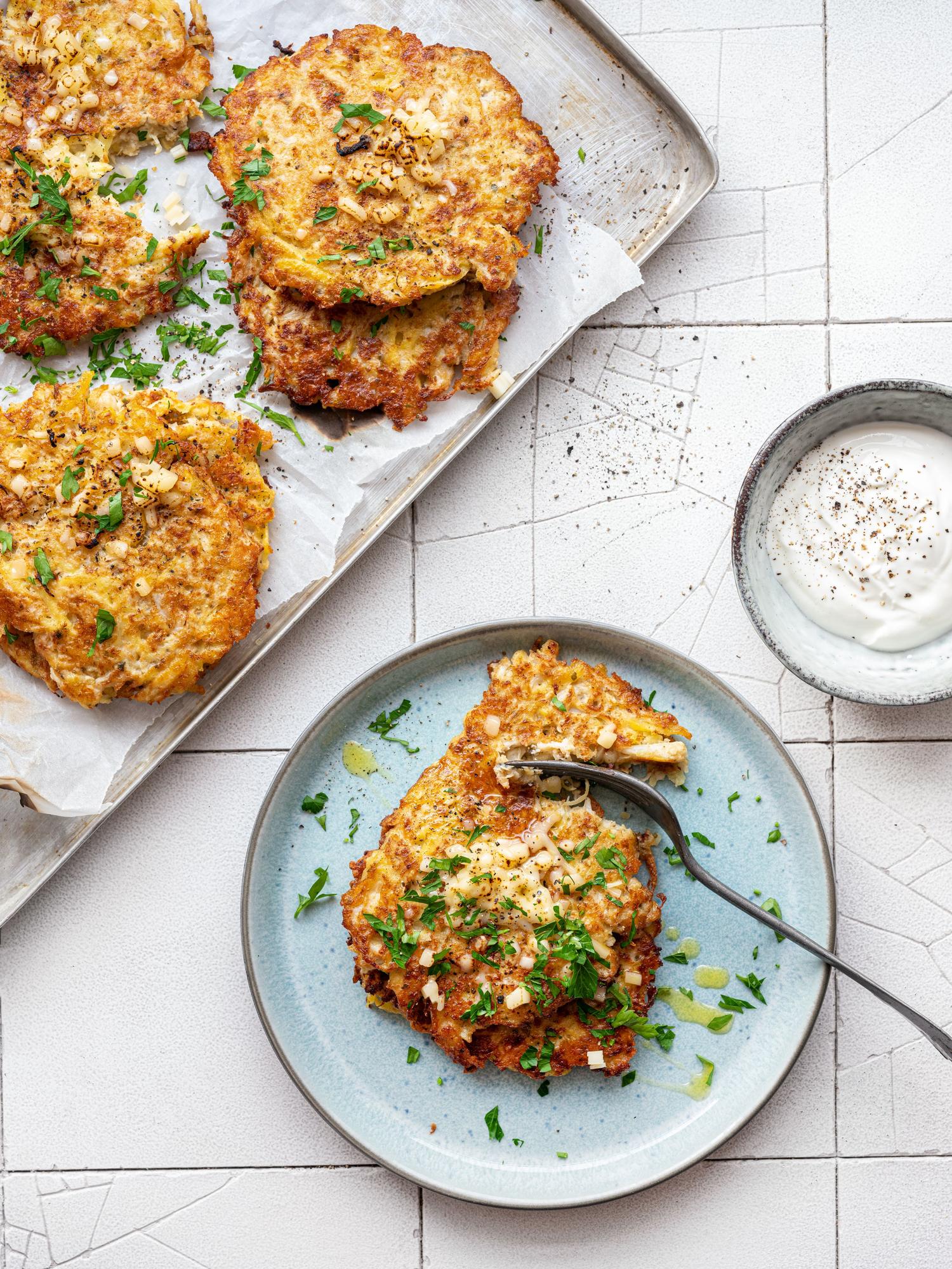 Frittelle di cavolfiore con formaggio