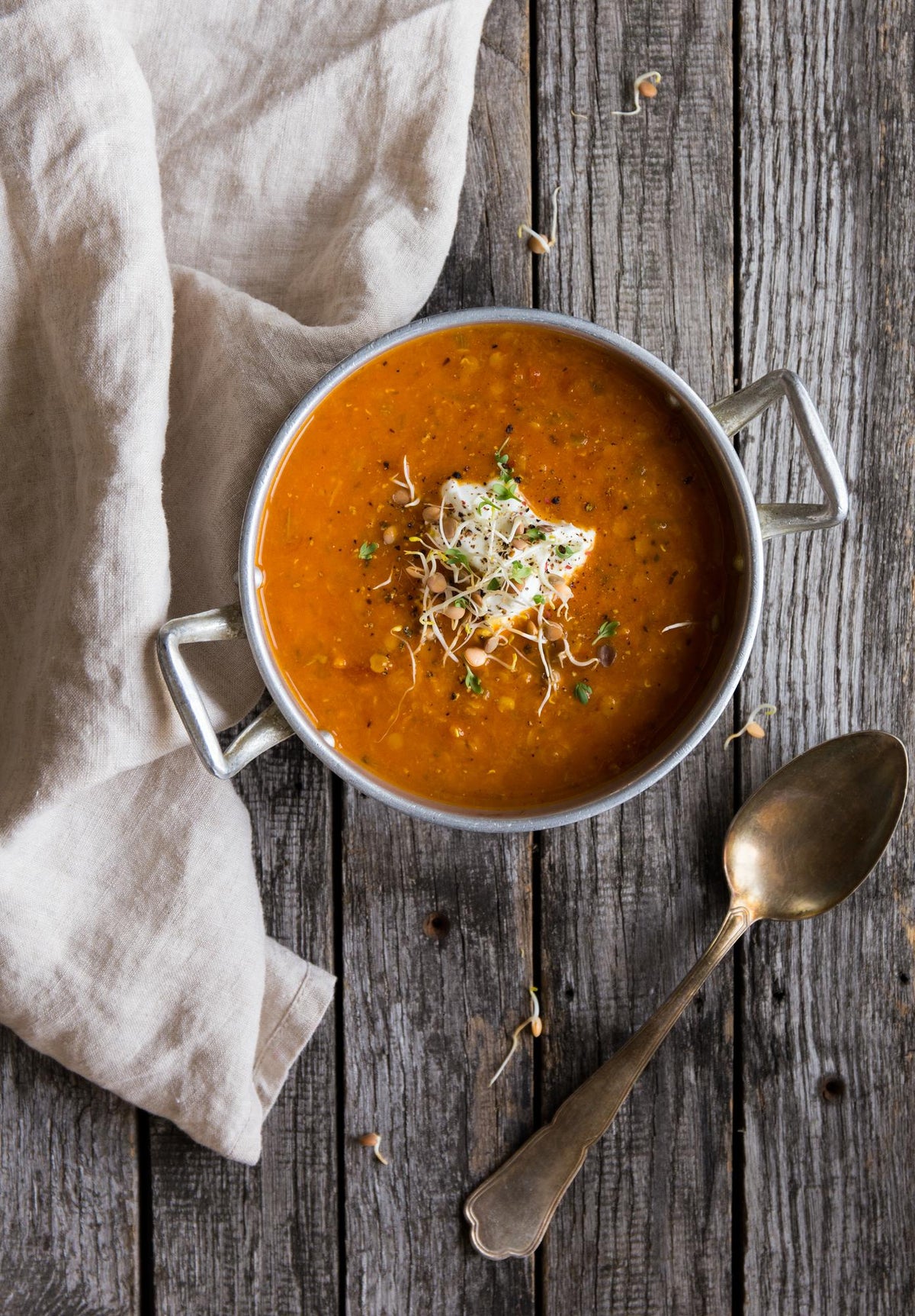 Zuppa di lenticchie alla curcuma