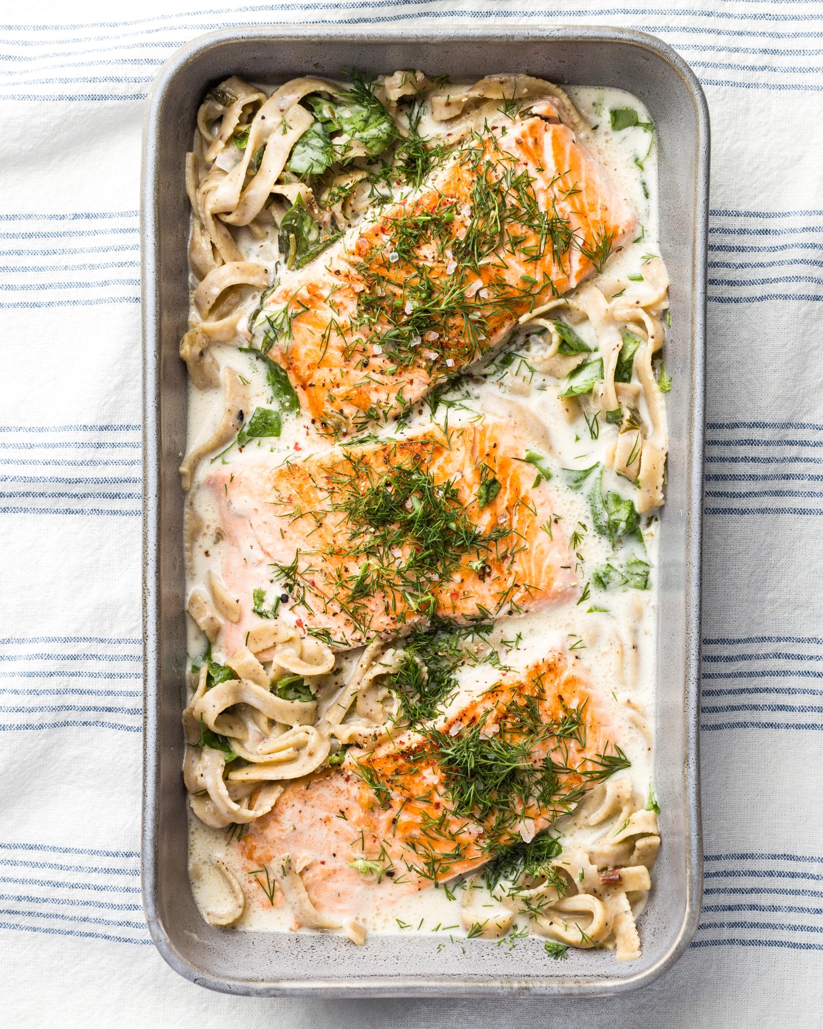 Salmone in salsa di latte di cocco
