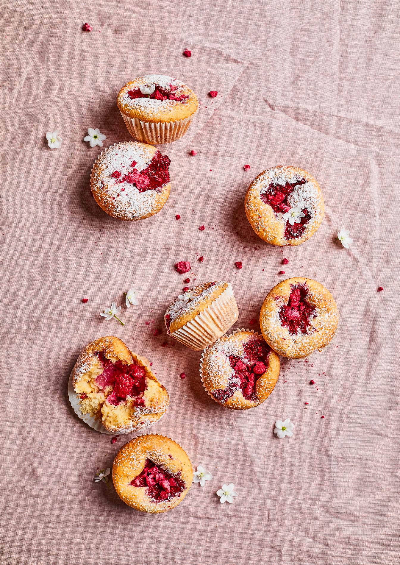 Muffin ai lamponi