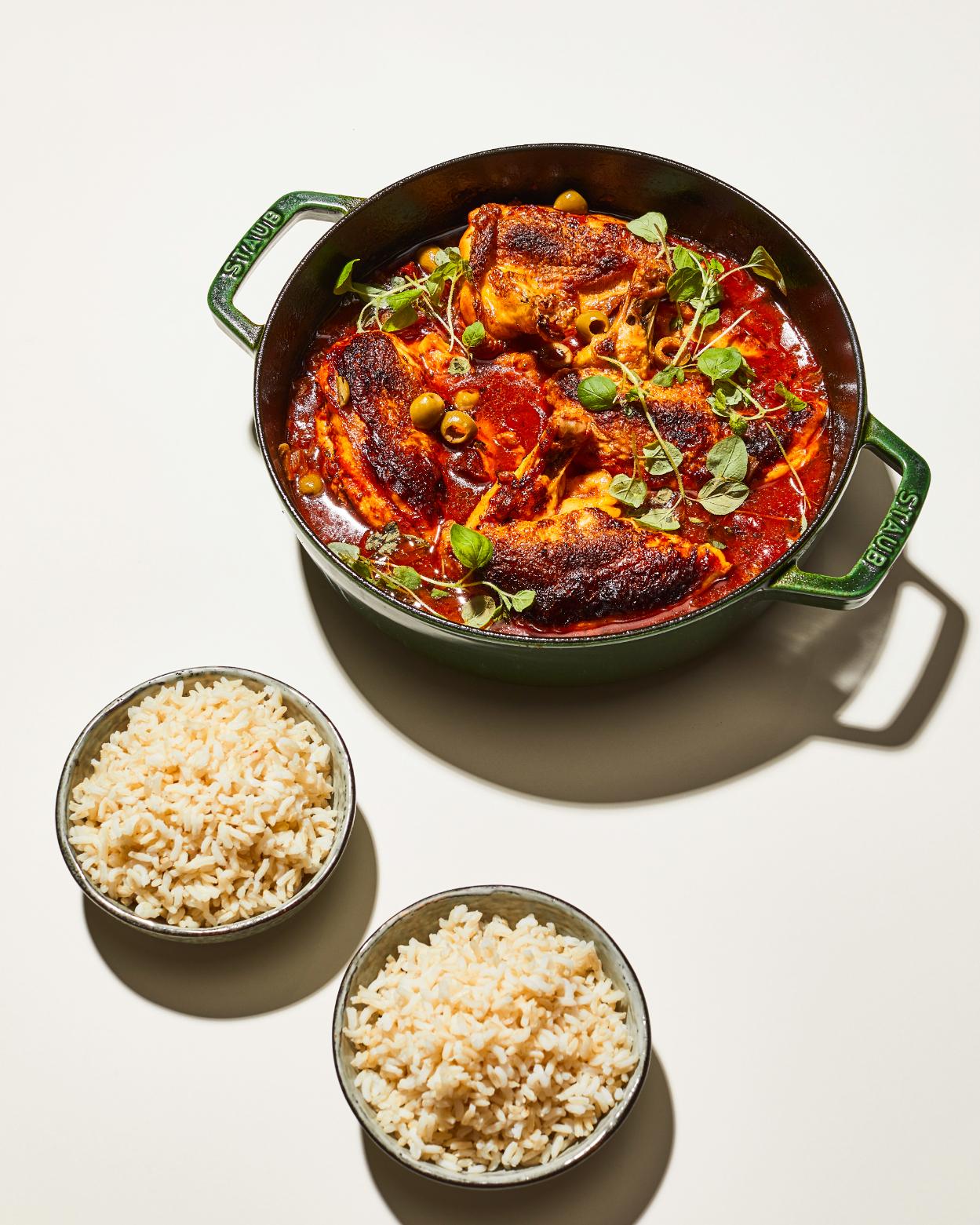 Pollo marocchino con riso