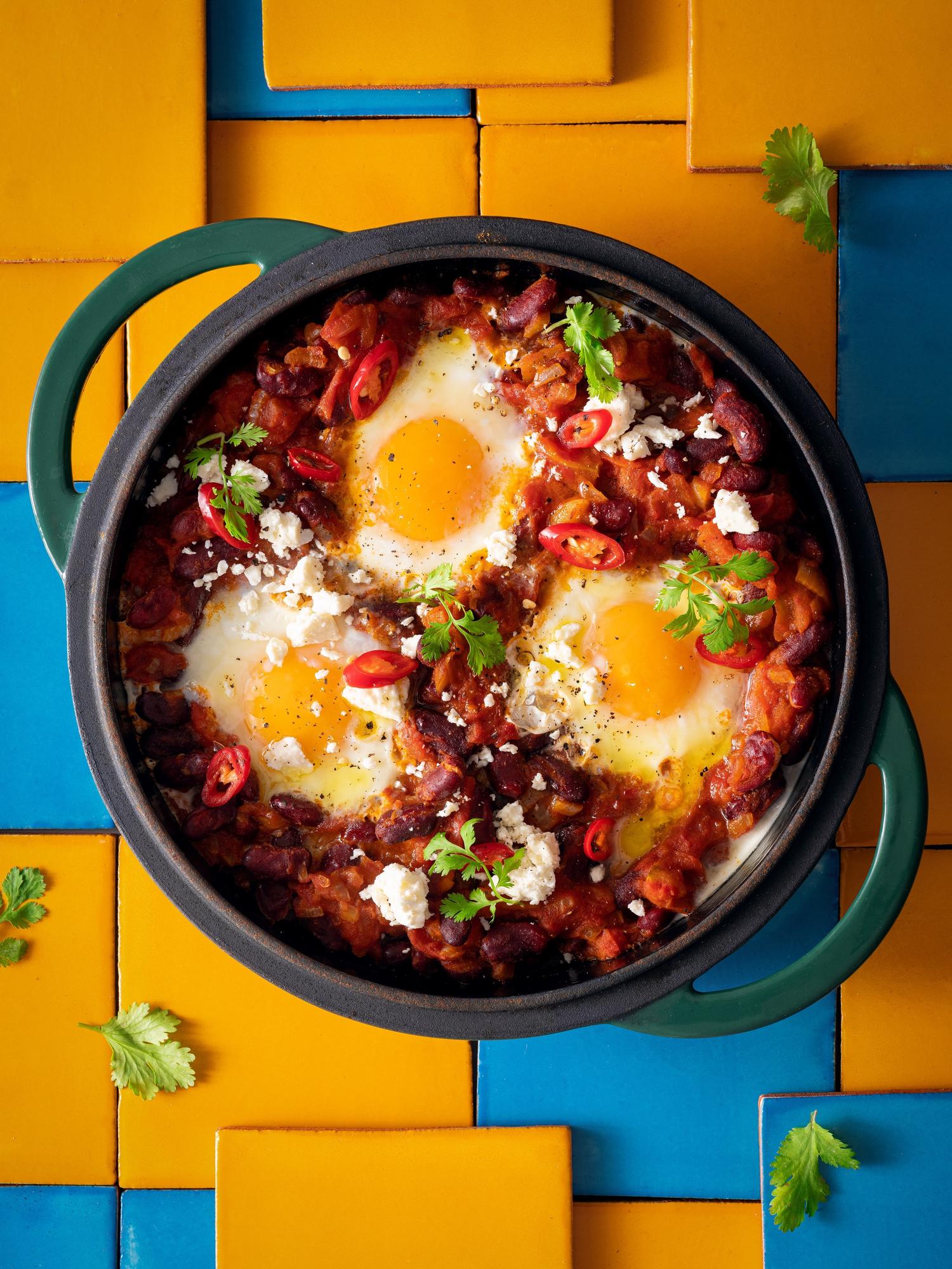 Uova messicane da colazione (huevos rancheros)