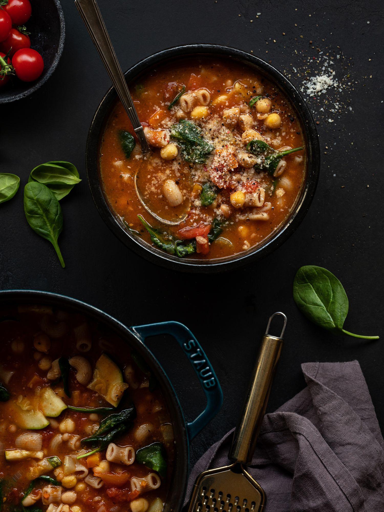 Minestrone in un solo tegame