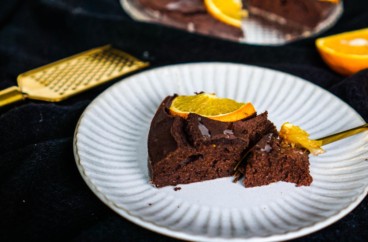 Torta all'arancia con farina di farro