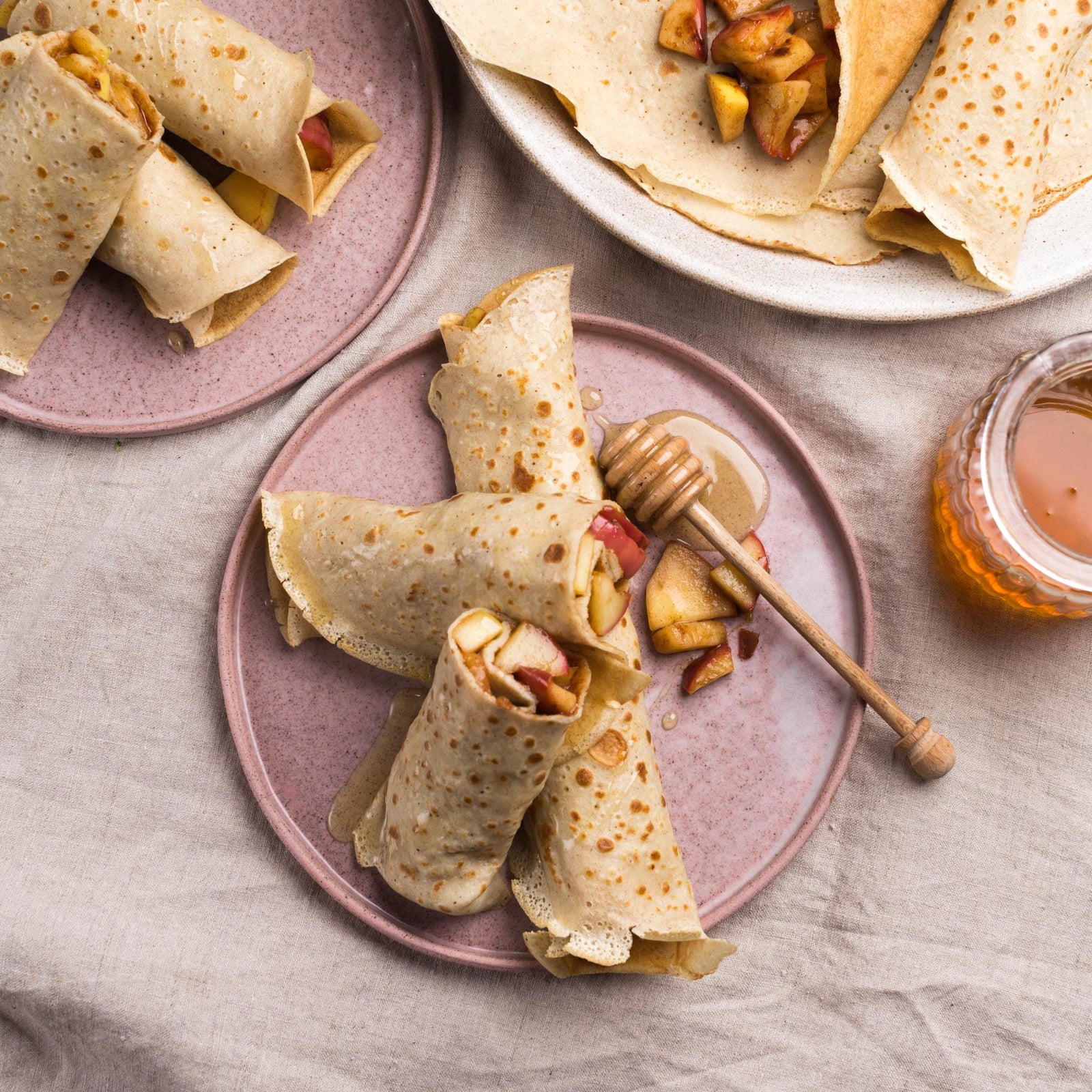 Crêpes alla cannella e mele