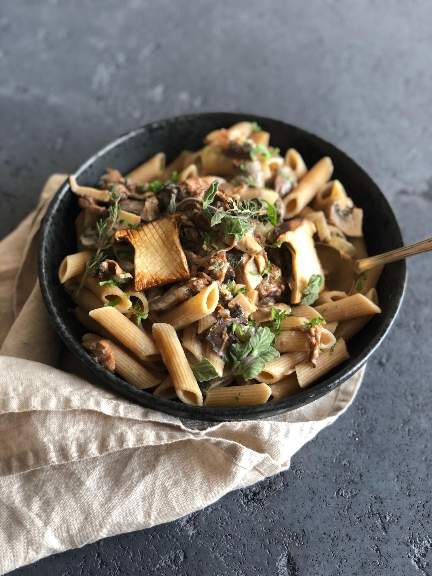 Salsa ai funghi con pasta