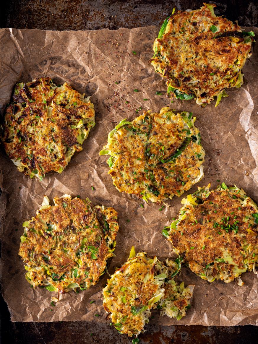 Frittelle di patate e porro