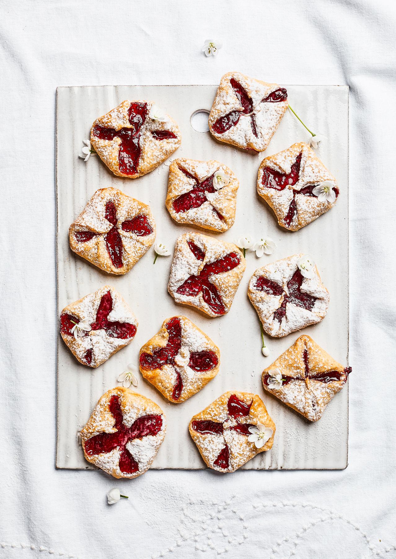 Fazzolettini alla marmellata di prugne