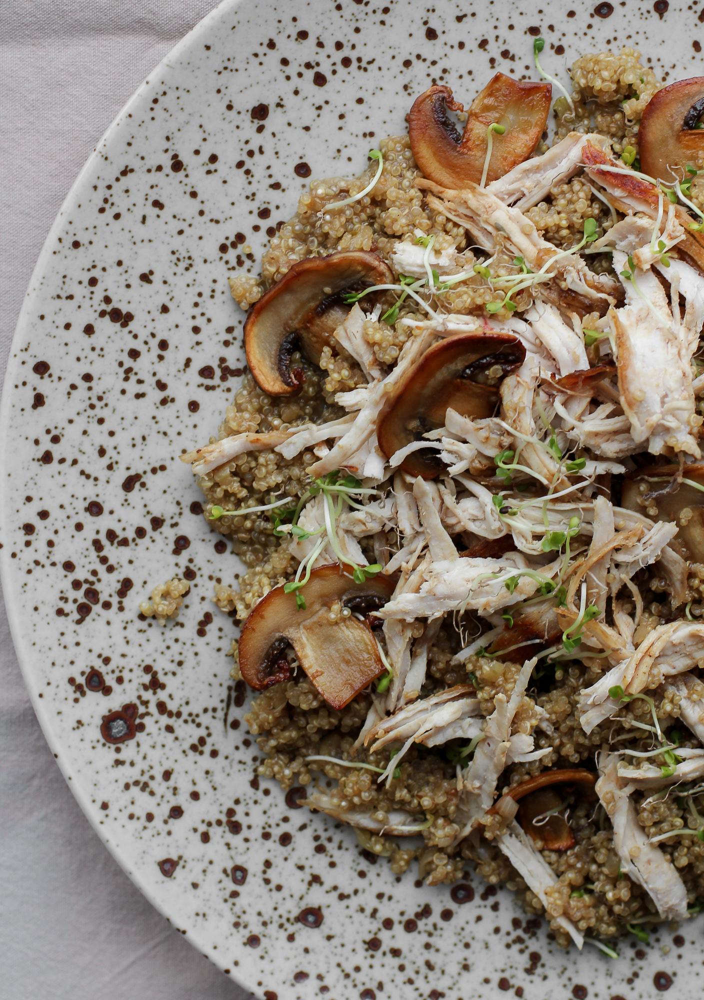 Tacchino con quinoa