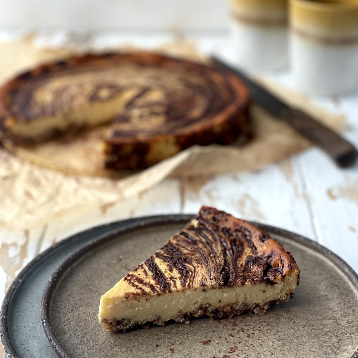 Cheesecake alla ricotta con cioccolato