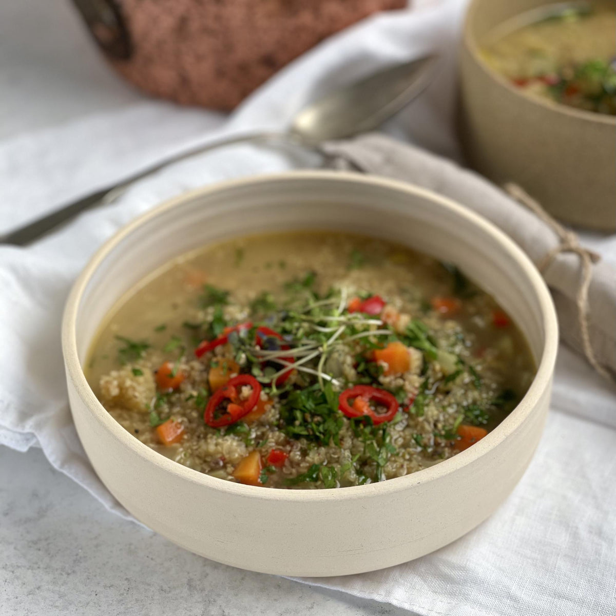 Zuppa con quinoa