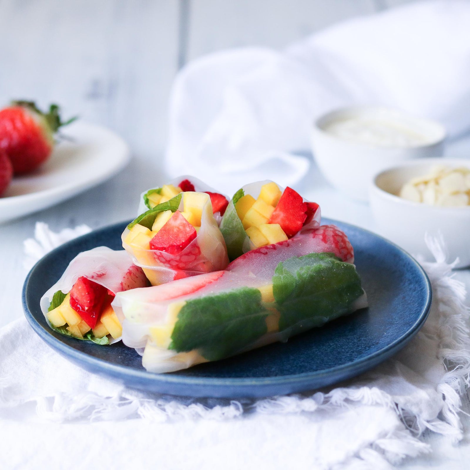 Involtini di riso con frutta