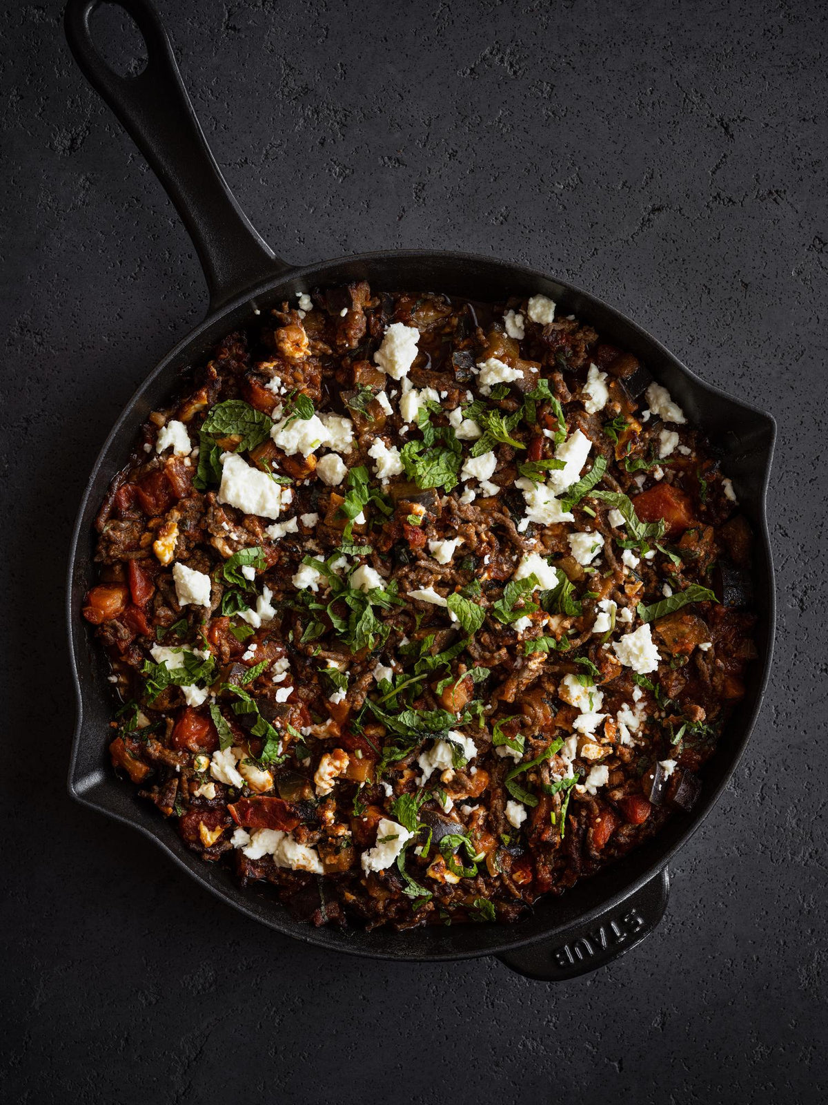 Carne di manzo gratinata con feta