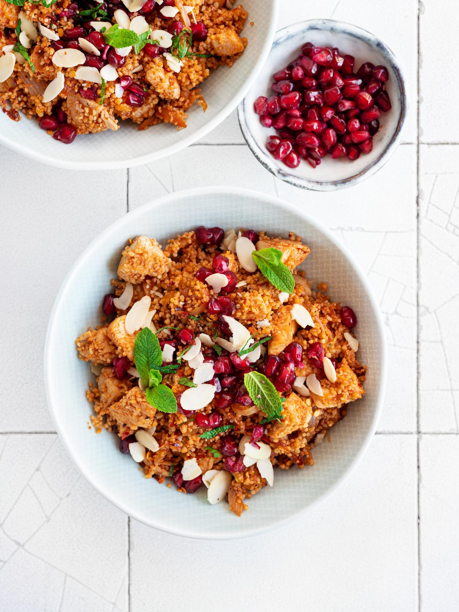 Insalata con pollo e cuscus