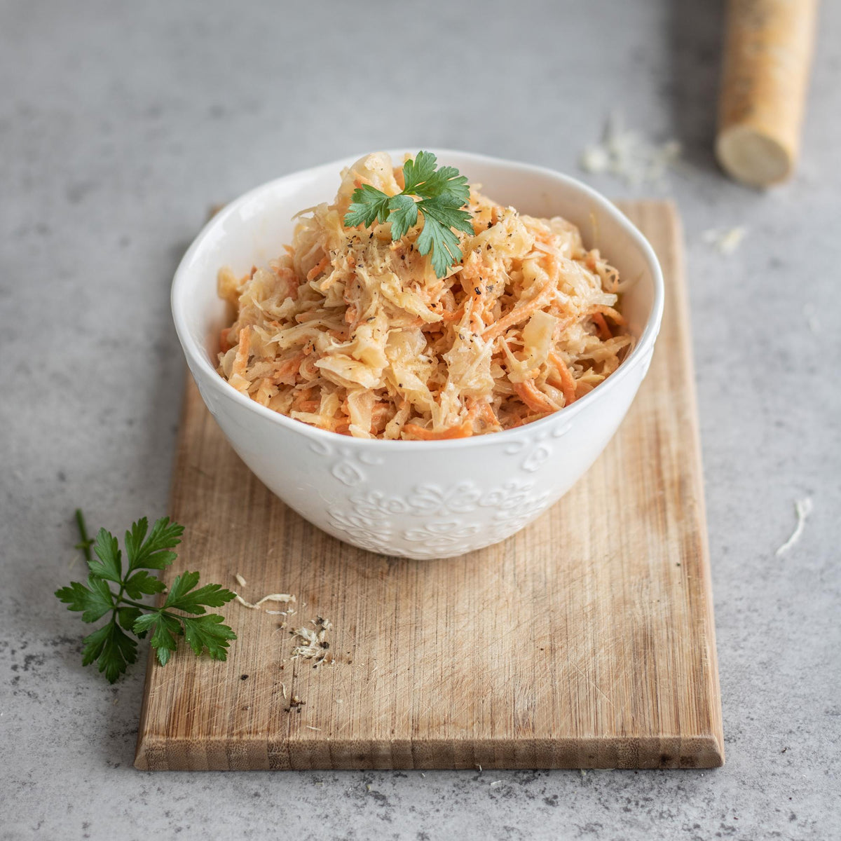 Insalata di crauti con carote