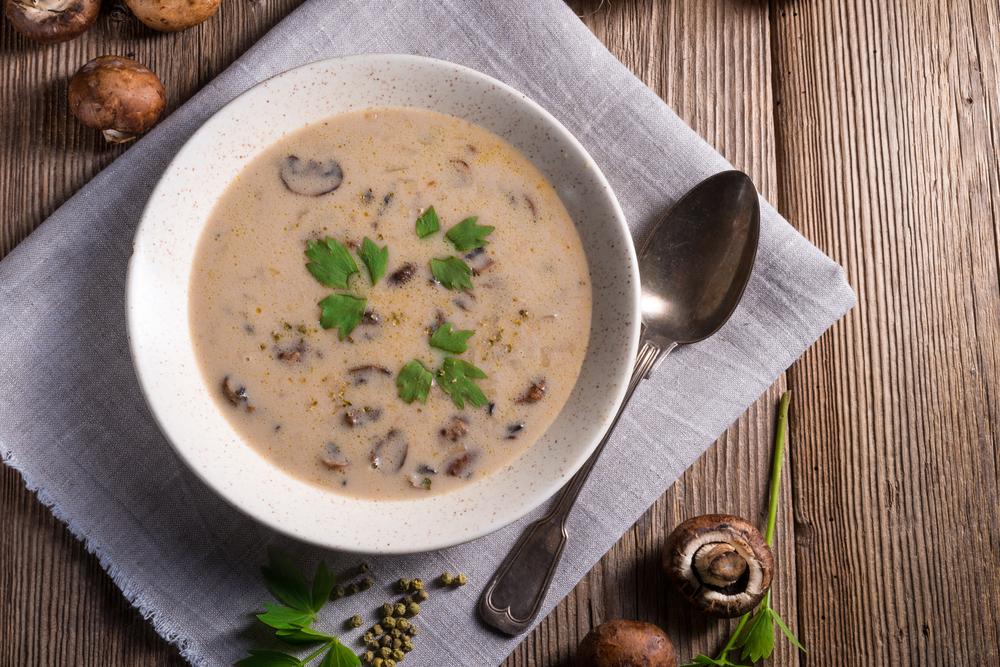 Zuppa di funghi veloce