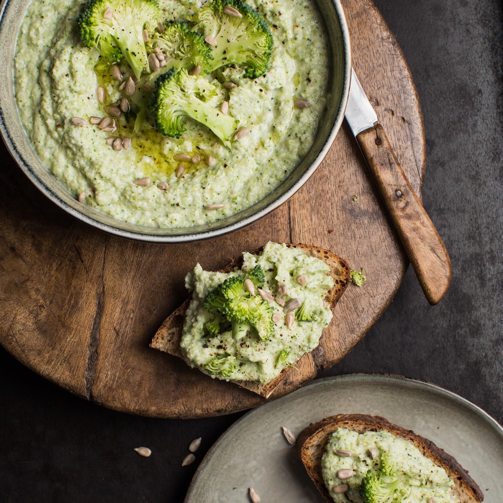 Crema spalmabile di broccoli veloce