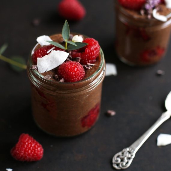 Budino di chia al cioccolato