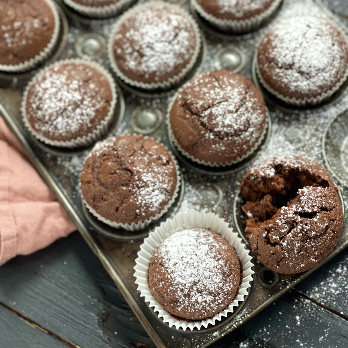 Muffin al cioccolato con impasto alla ricotta