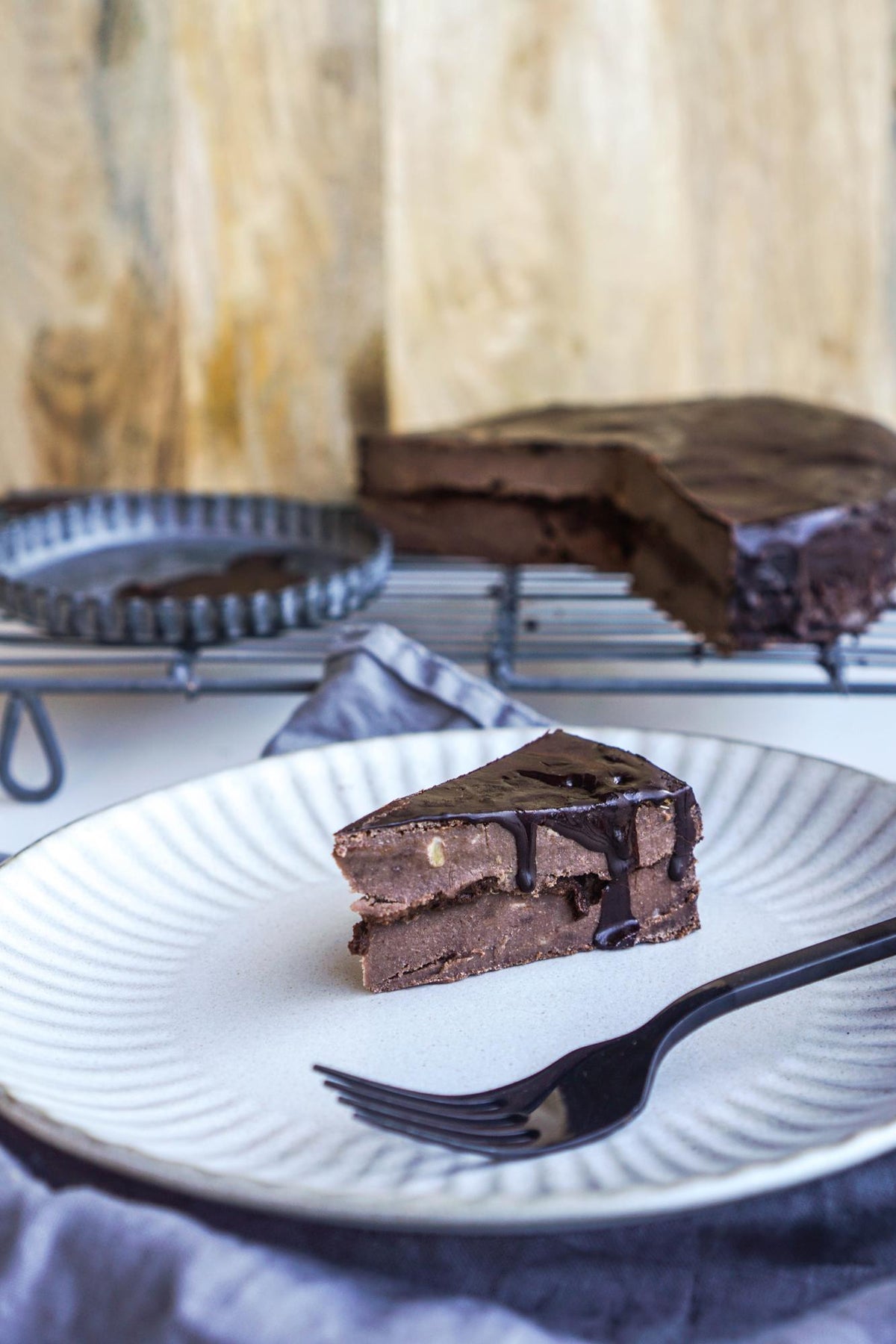 Torta al cioccolato vegana
