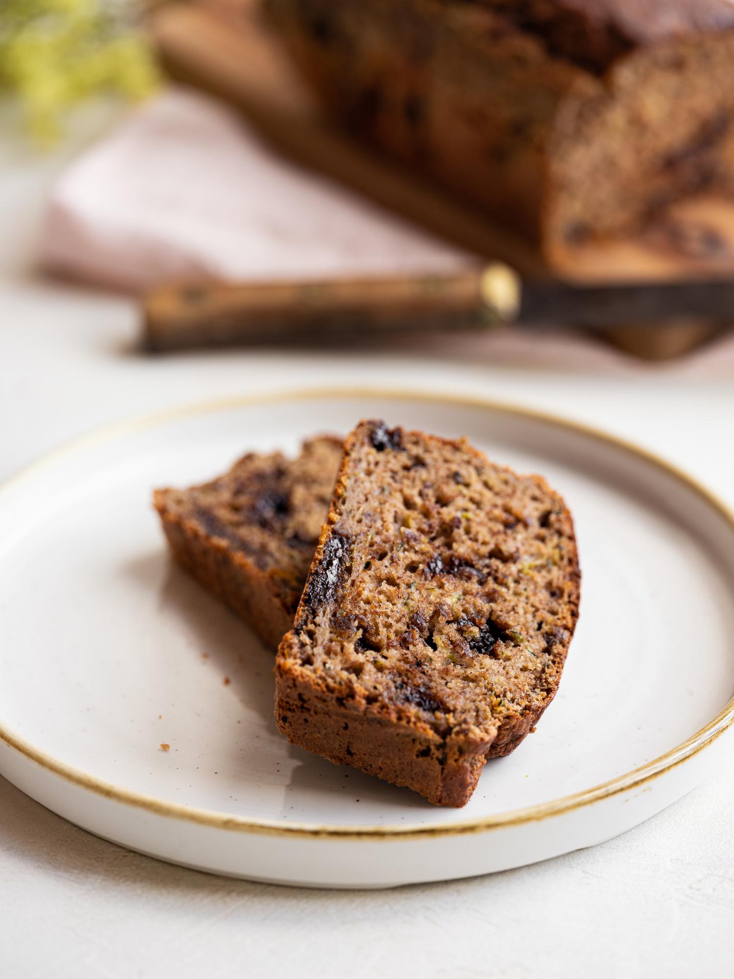 Pane dolce alle zucchine con cioccolato