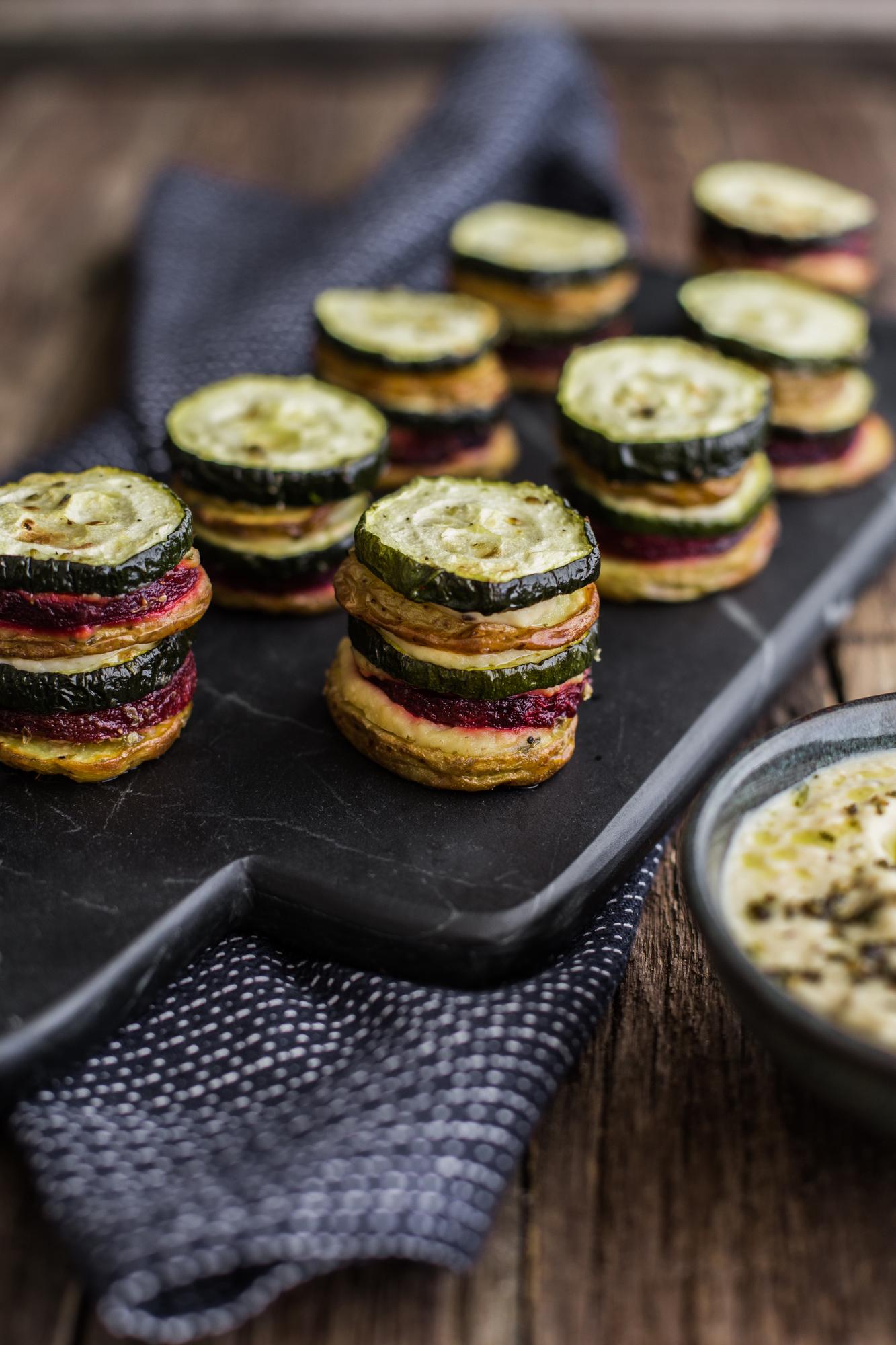 Canapè con hummus