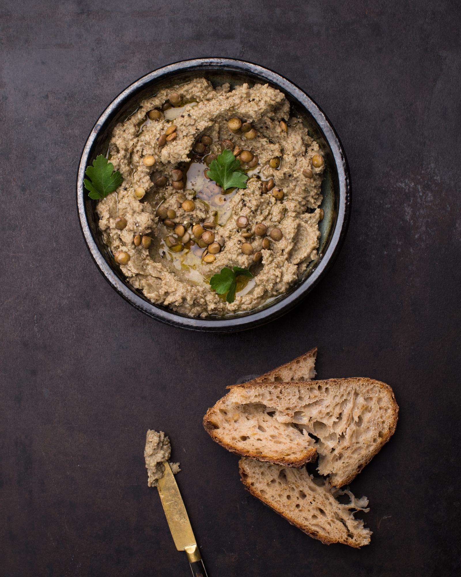 Crema di lenticchie all'aglio