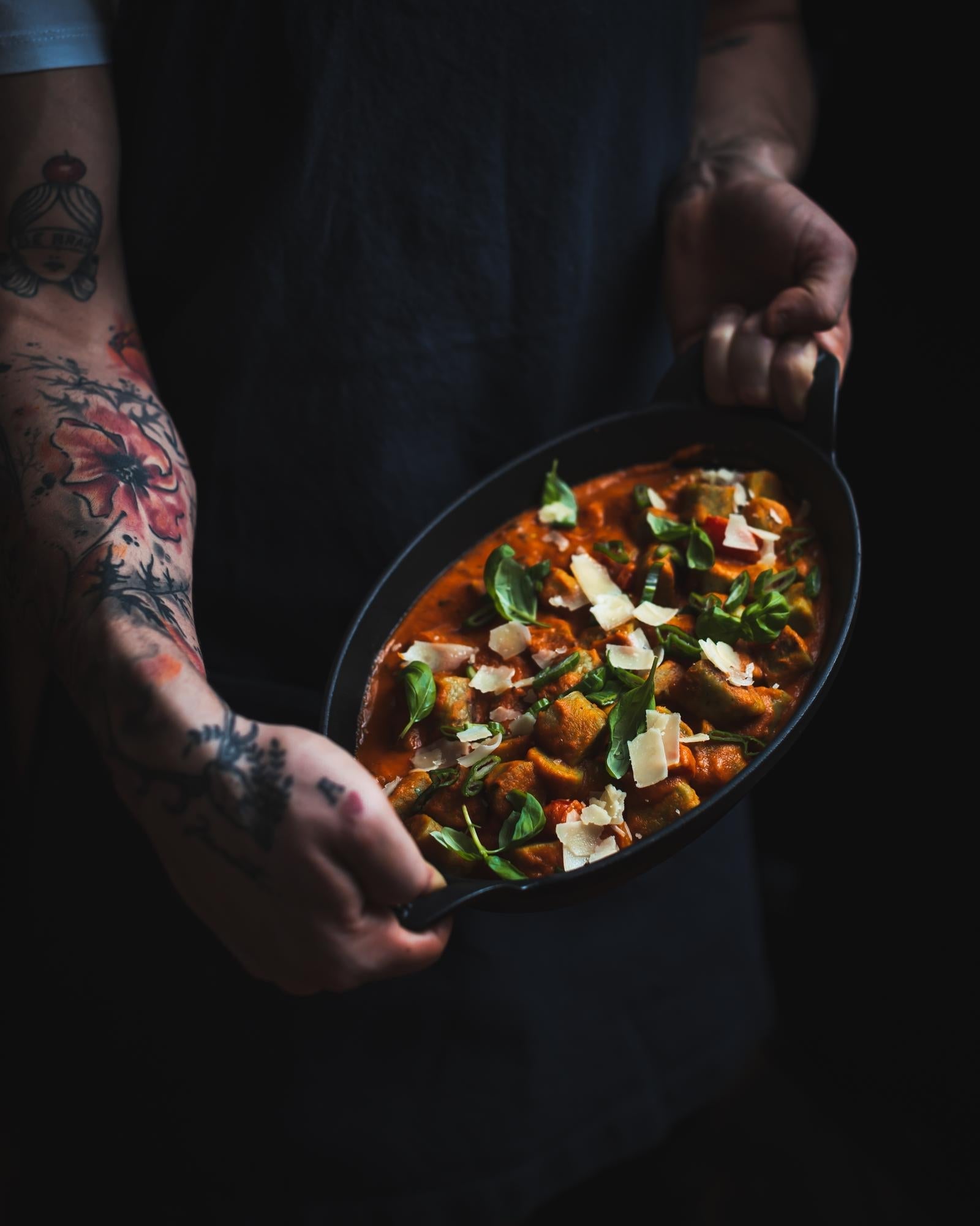 Gnocchi di spinaci con salsa di pomodoro