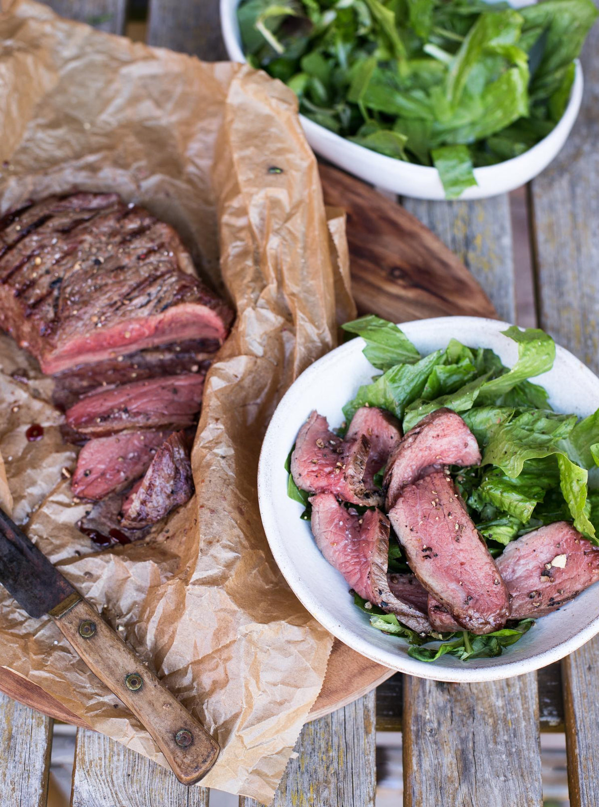 Bistecca con insalata