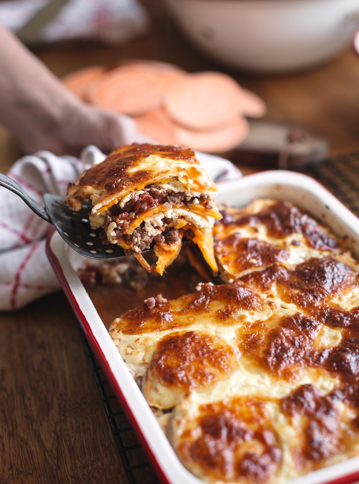 Lasagne di patate dolci