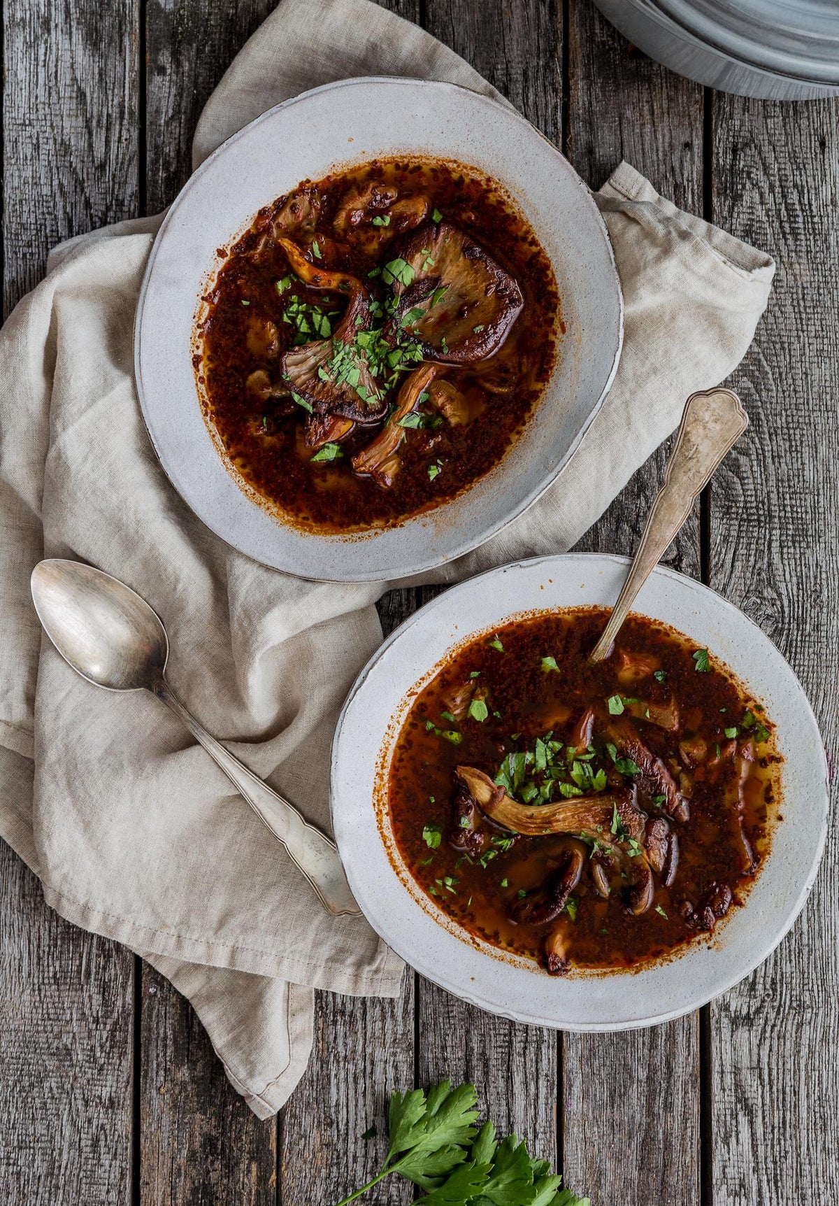 Zuppa di pleurotus