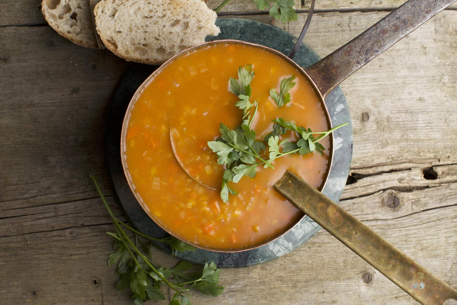 Zuppa con orzo perlato
