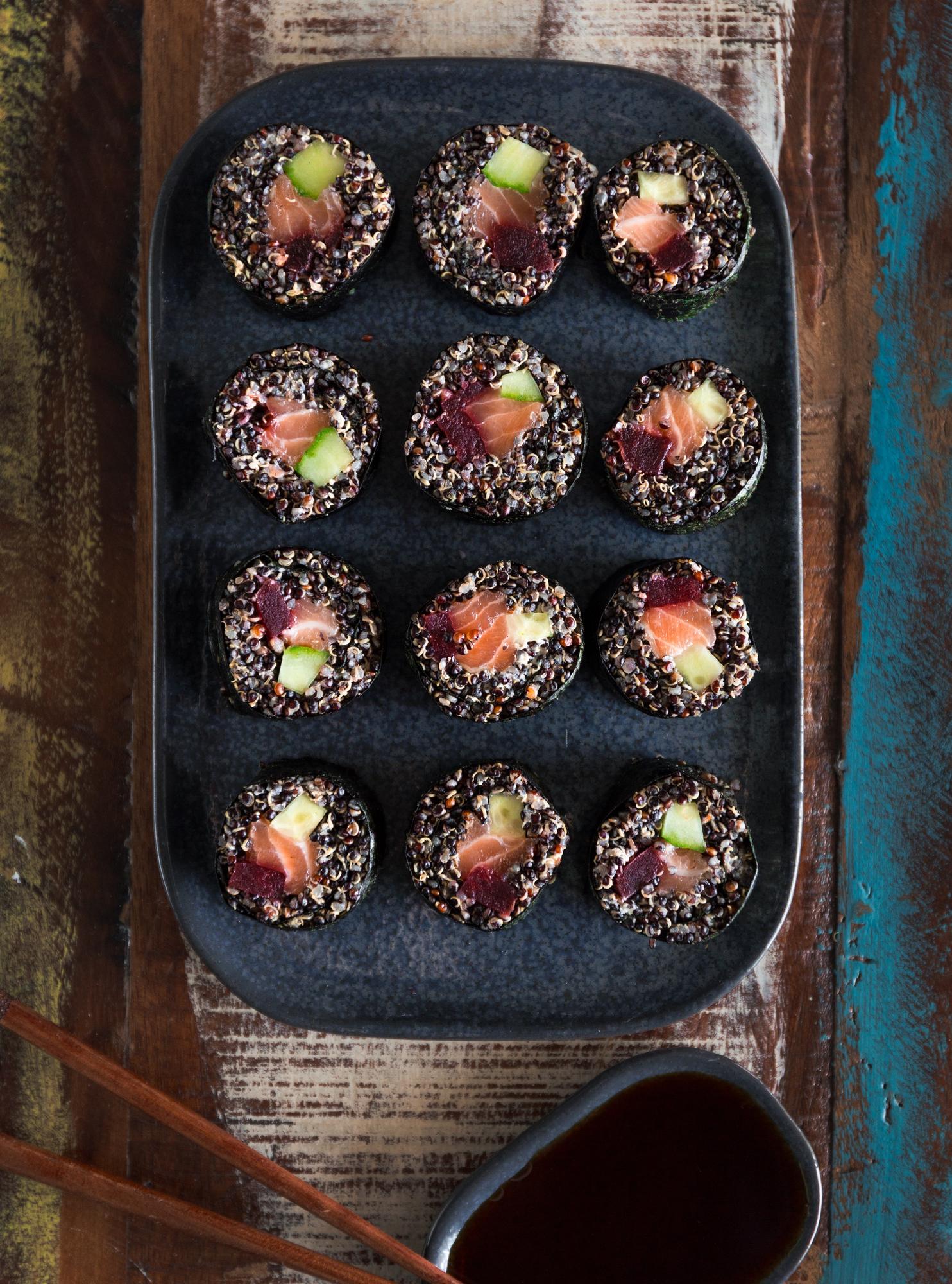 Sushi con quinoa