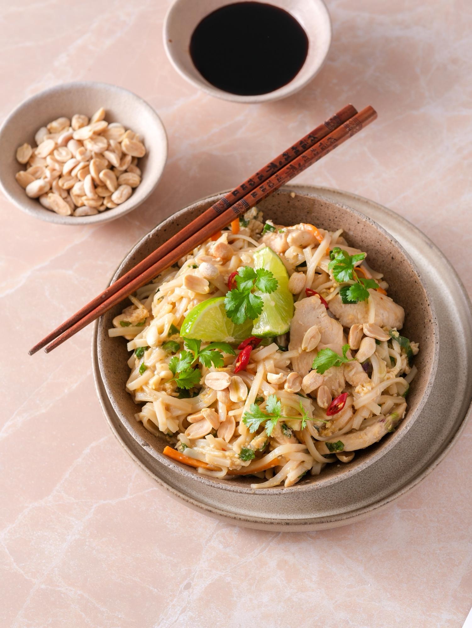 Noodles tailandesi Pad thai