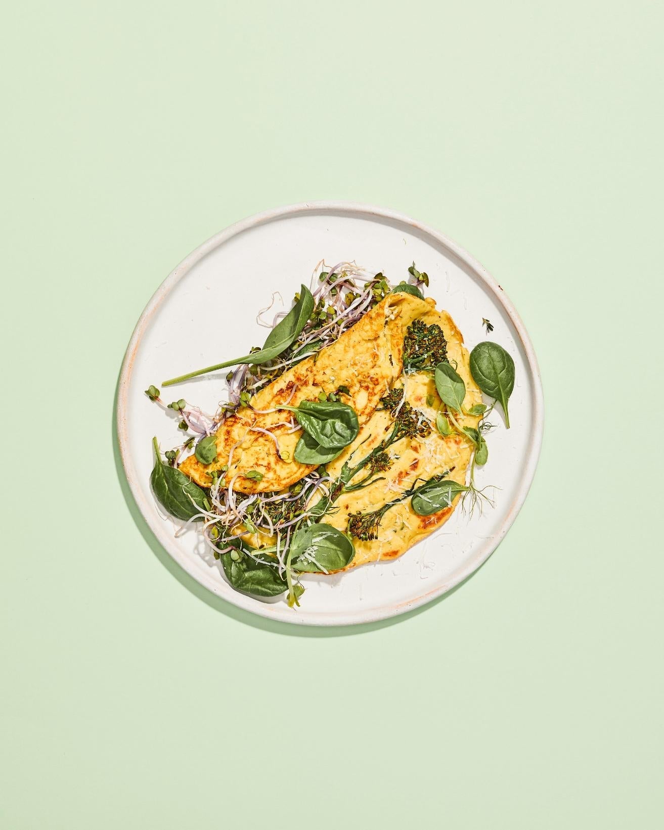 Omelette di tofu con broccoli