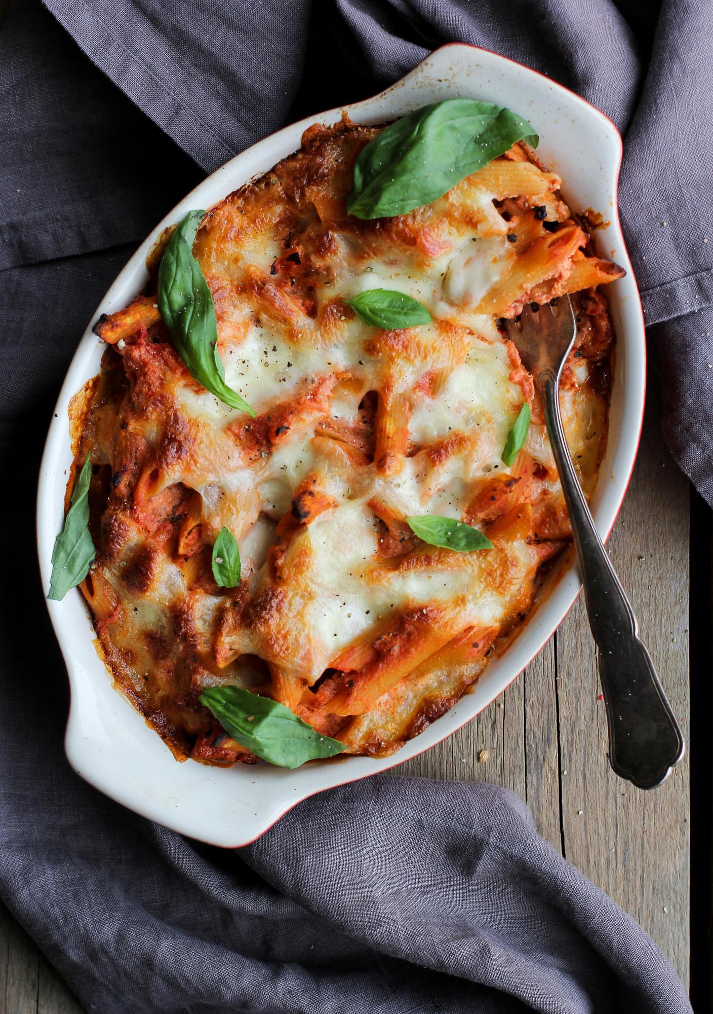 Penne al forno con ricotta
