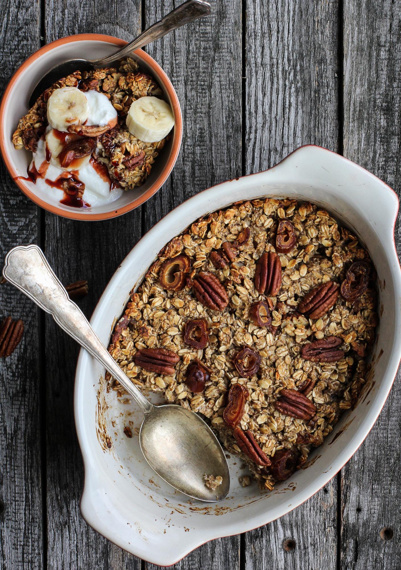 Porridge d'avena al forno