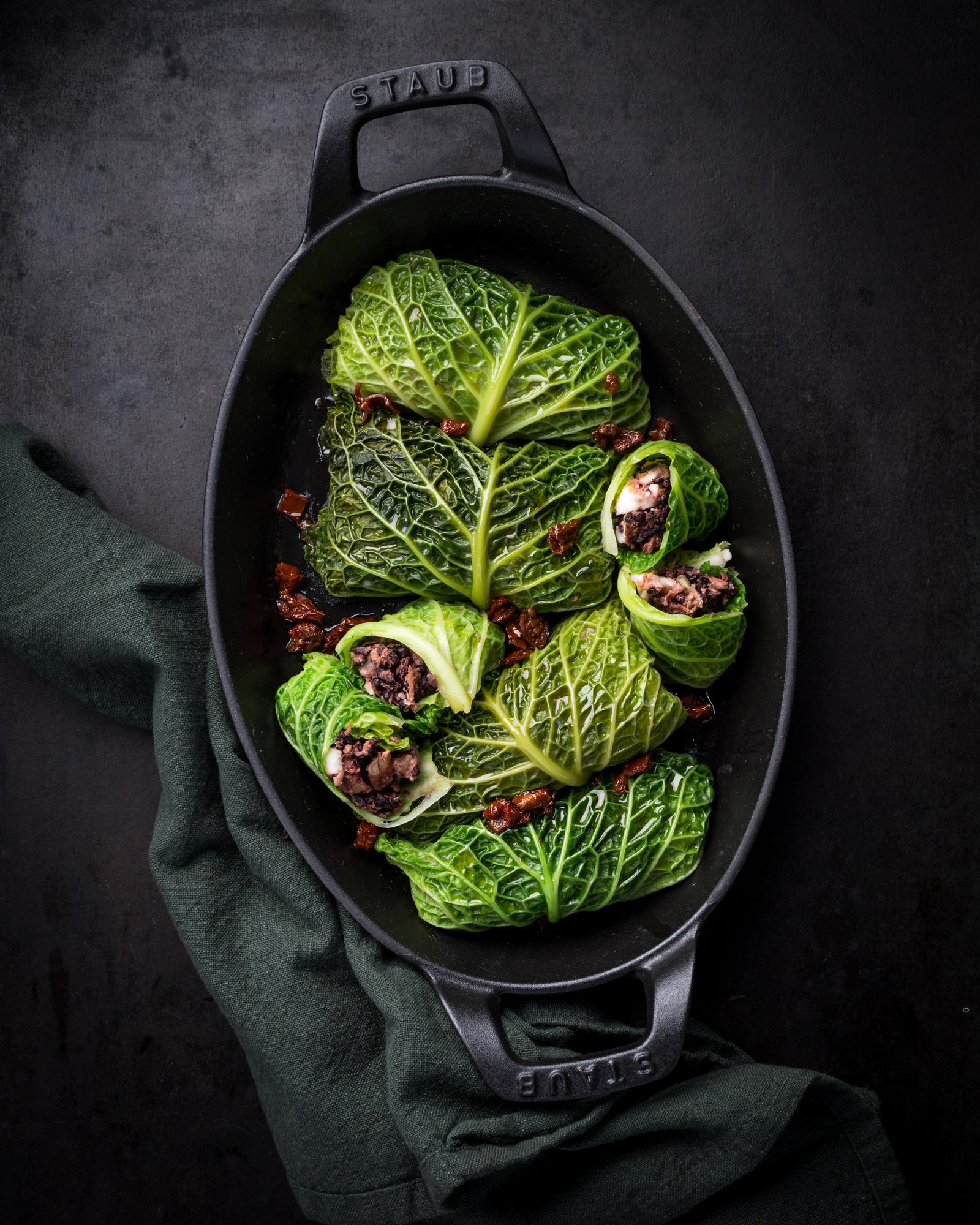 Involtini di cavolo vegetariani