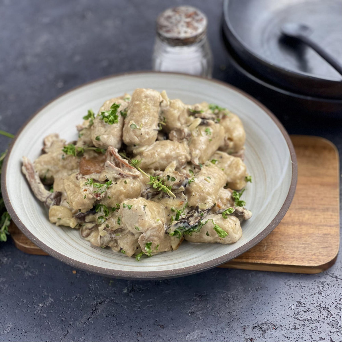Gnocchi integrali con funghi