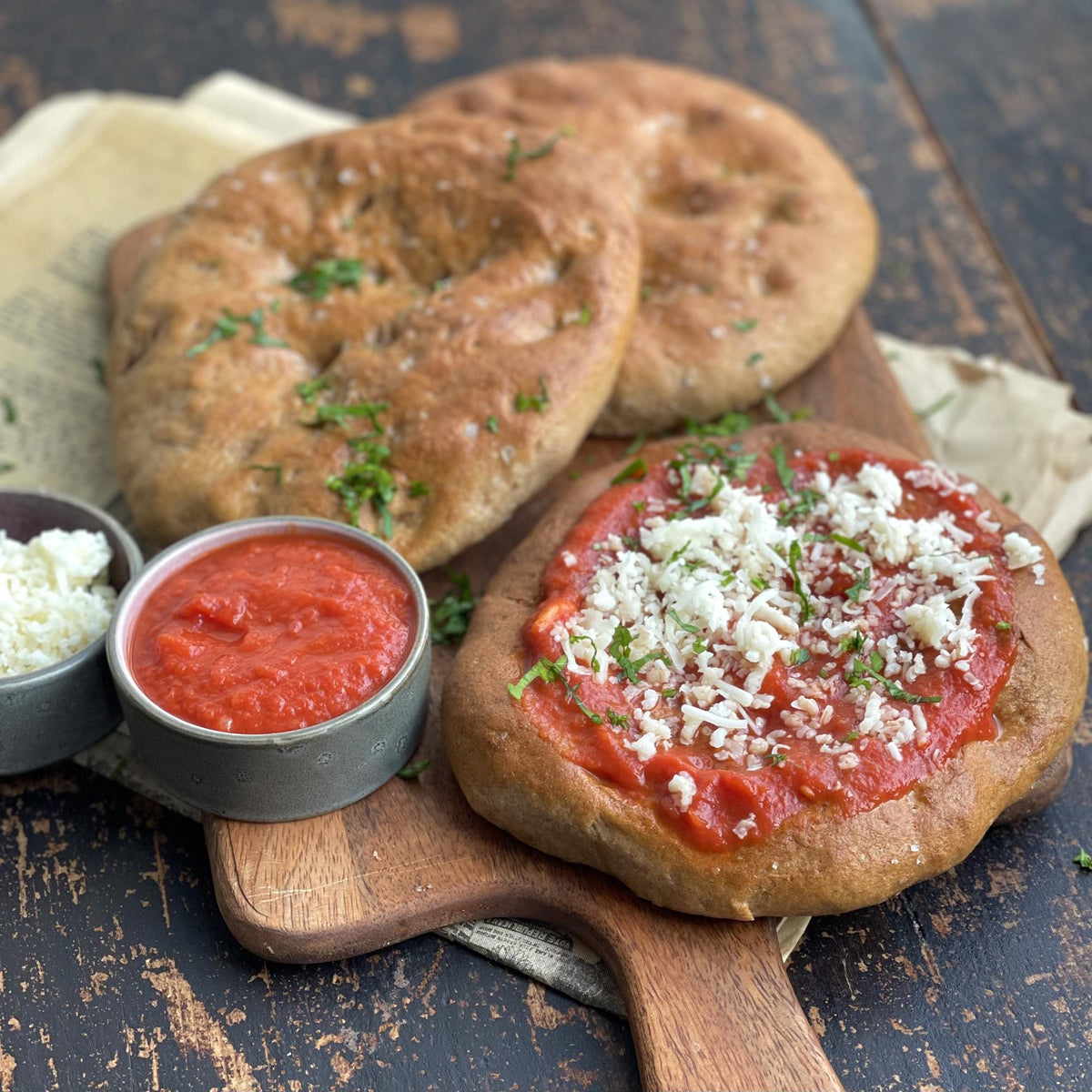 Langos integrali con ketchup casalingo veloce