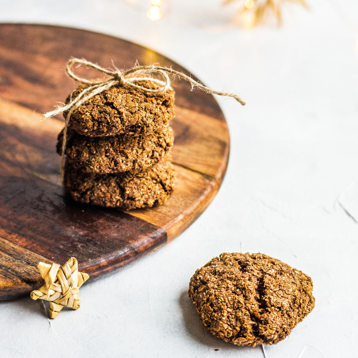 Biscotti d'avena natalizi