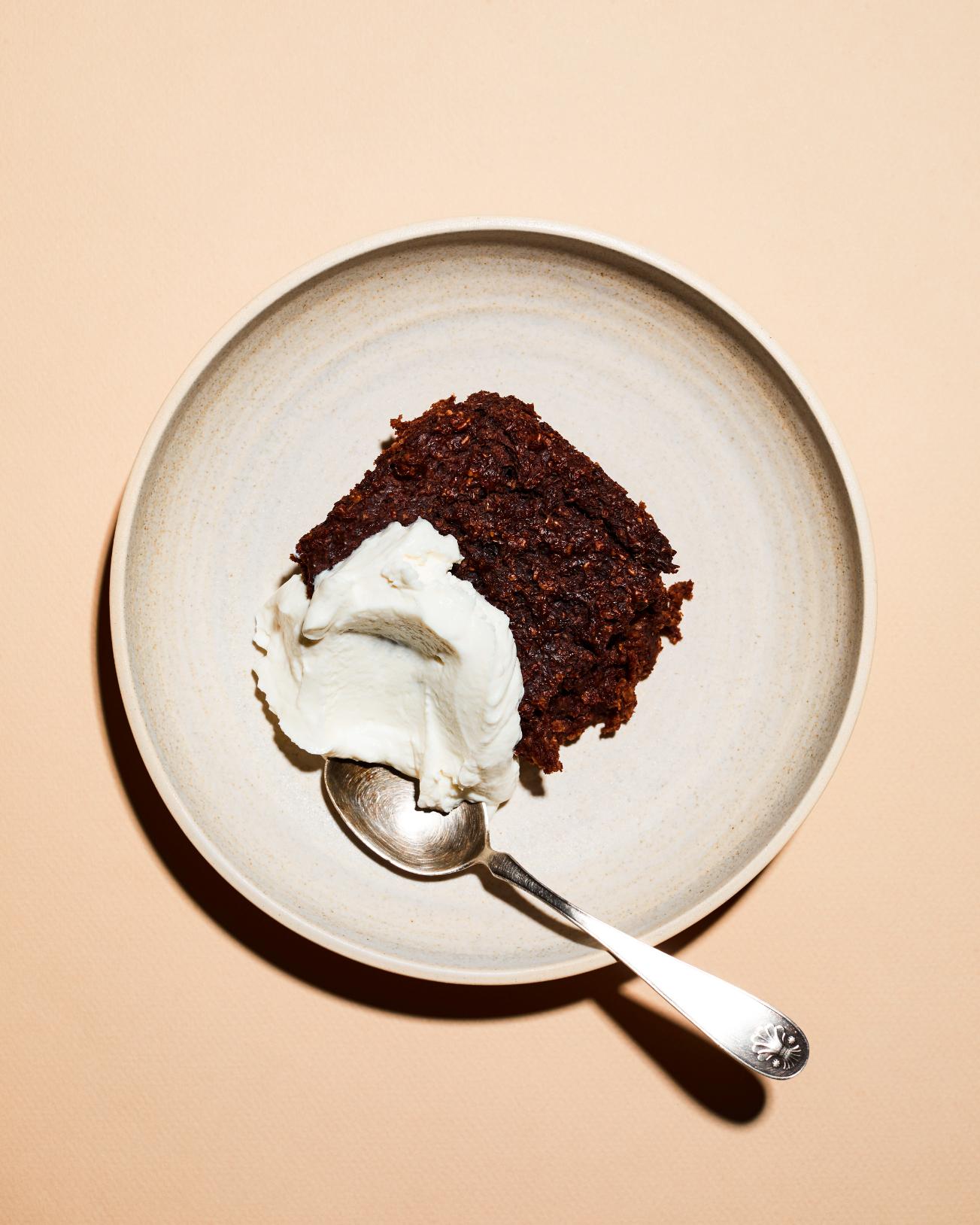 Porridge al cioccolato al forno